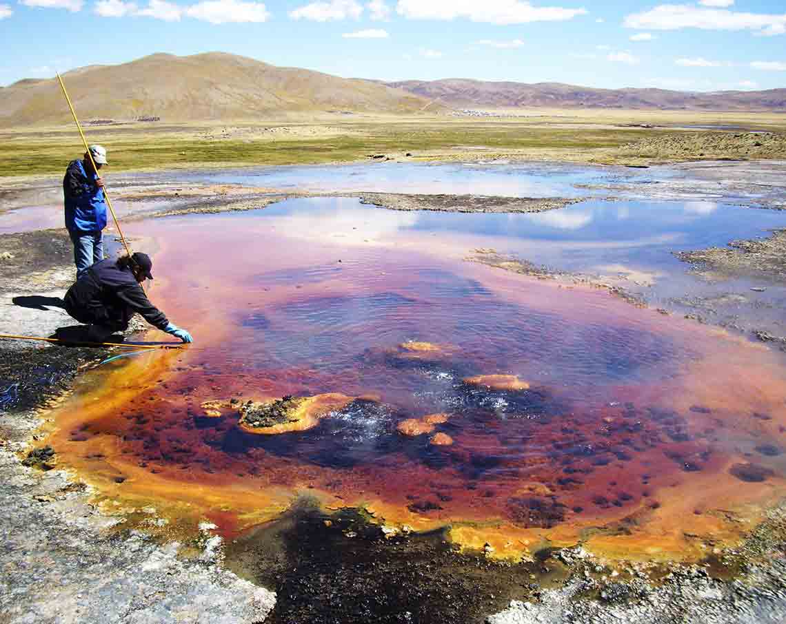 colorful geothermal